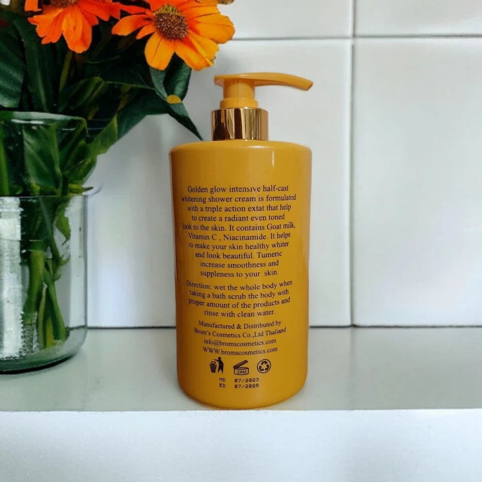 Golden Glow Goat Milk Intensive H.C Lightening Shower Cream 1000m O Ojimiglobal (4392)