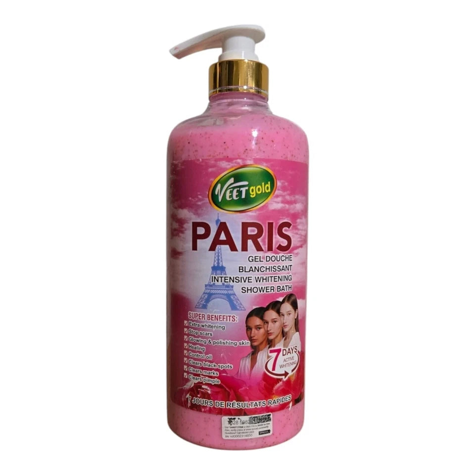 Veet Gold Paris Intensive Extra Whitening Shower Bath 1000ml Face & Body.